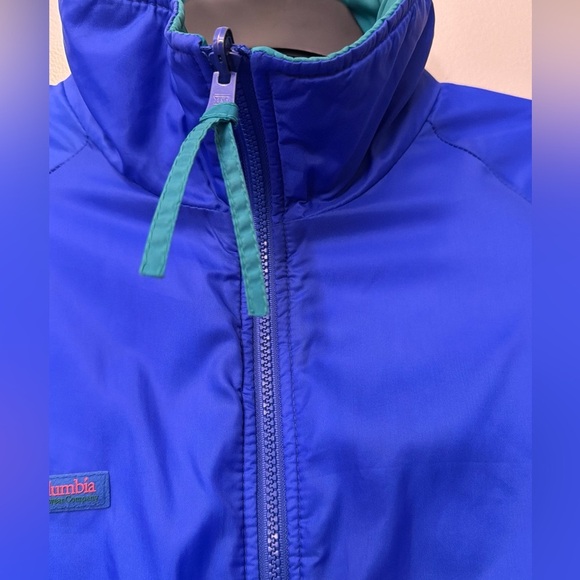 Vintage Columbia Powder Keg Jacket Mens L Navy Teal Pink 3in1 Zip Ski Snowboard - Picture 9 of 15